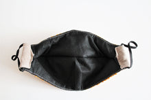 Load image into Gallery viewer, protective face mask with black filter and beautiful mexican embroidery design