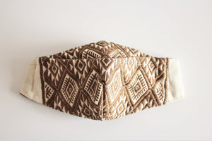 Bronze embroidered - Face mask (non-medical)