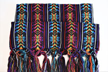 Load image into Gallery viewer, mexican rebozo black bohemian wool design