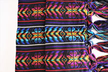 Load image into Gallery viewer, mexican rebozo black ethnic wool design