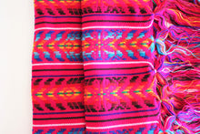 Load image into Gallery viewer, mexican rebozo pink handmade wool design