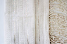 Load image into Gallery viewer, beige rebozo with delicate embroidery